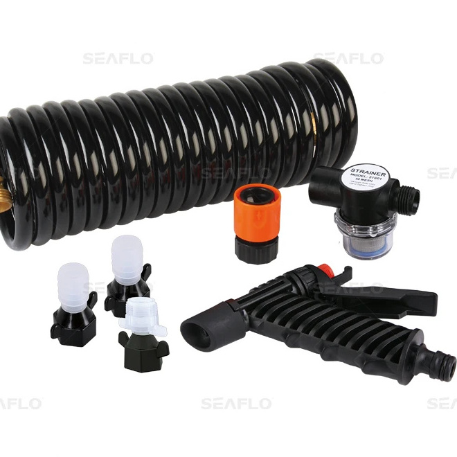 SEA FLO Deck Wash Pump Kit 55PSI High Pressure Marine Saltwater Washdown Pump for Boat