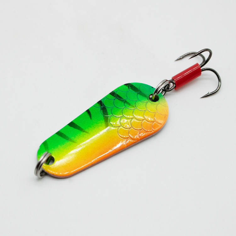 Colorful Paint Hard Fishing Spoon Lures Spinner Baits