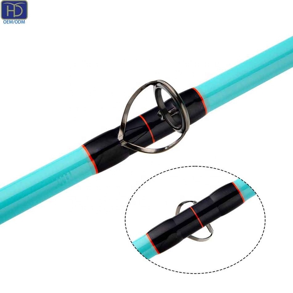 HYD-OEM/ODM Factory Inventory wholesale 4.2m High Carbon 3 Sections Top FUJI guide ring Fishing Surf Rod