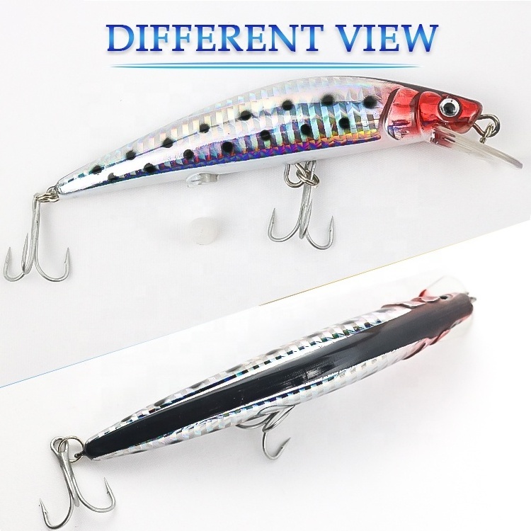 USB Charge Electric Minnow Lure Wobbler Twitching Fishing Bait Flashing Light Fishing Lure