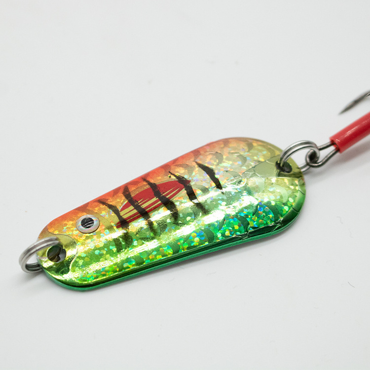 Colorful Paint Hard Fishing Spoon Lures Spinner Baits