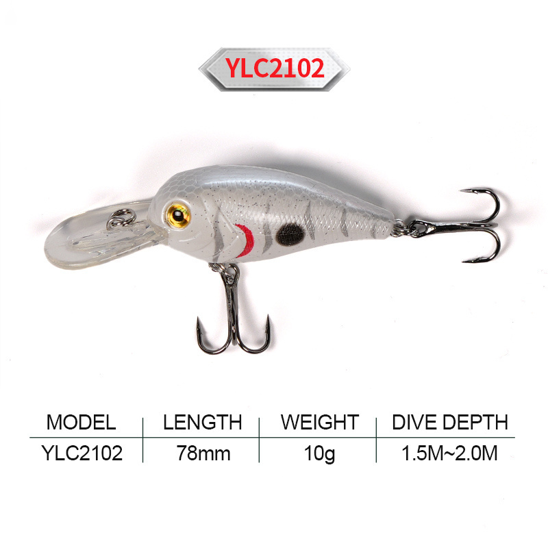 HYD Floating deep diver Action Small Crank Fishing Baits 78mm 16g bass fishing lures crank bait crankbait