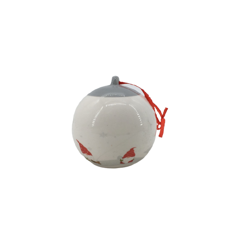 Factory custom ceramic Christmas Round Balls Ornaments for hanging decoration