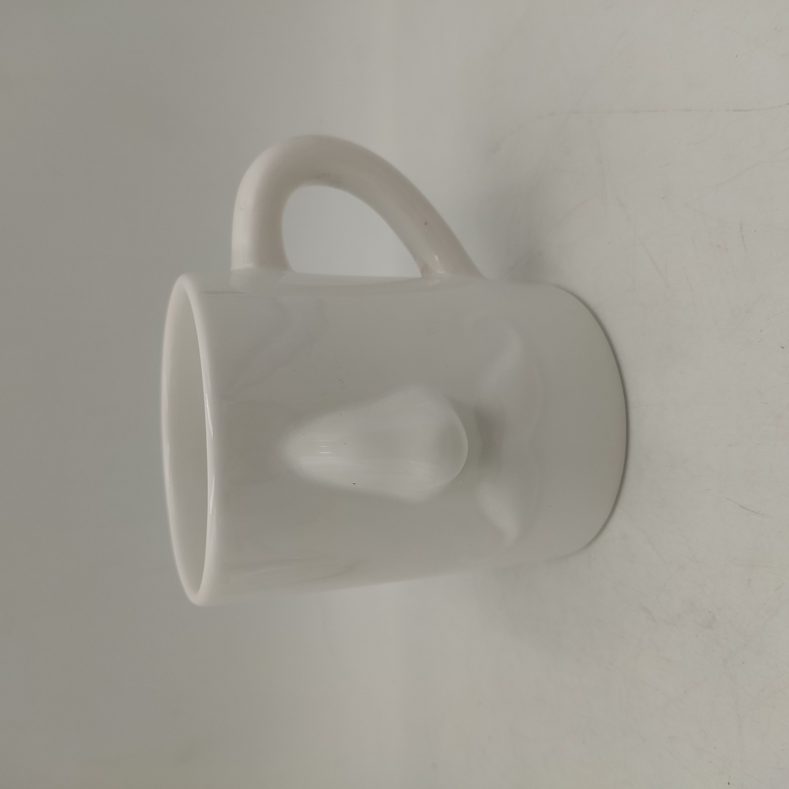 Custom Blank white Novelty human Face nose Ceramic 3D Sculpted coffee Mug for designing