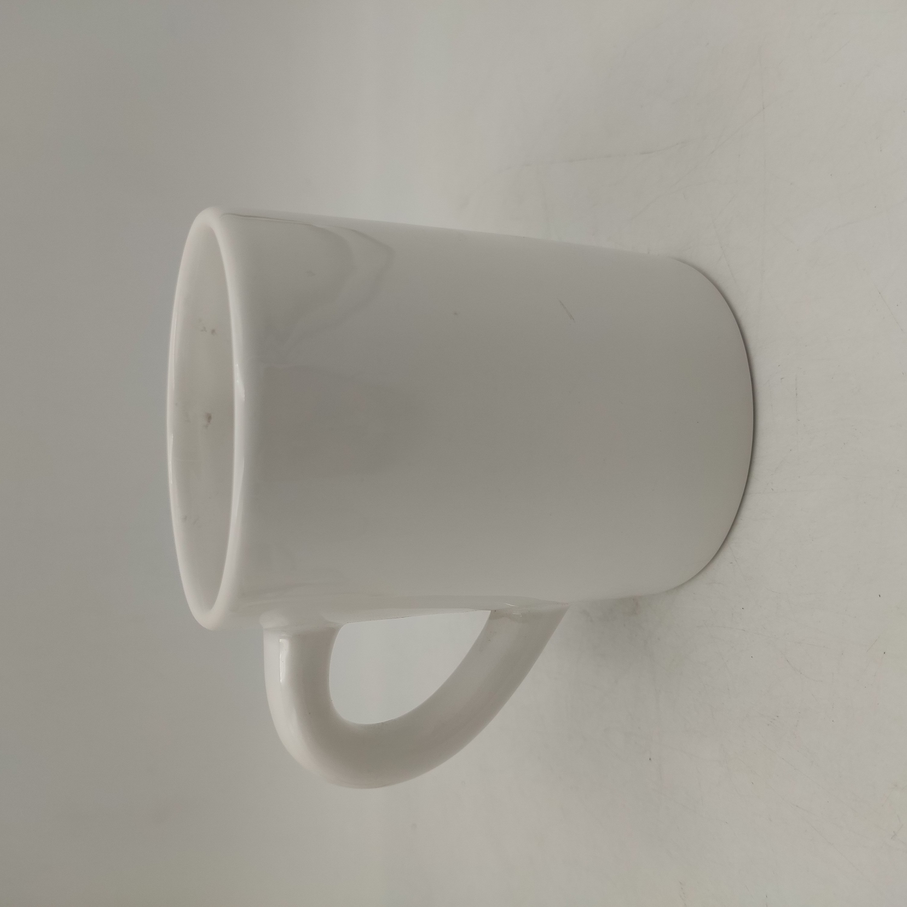 Custom Blank white Novelty human Face nose Ceramic 3D Sculpted coffee Mug for designing