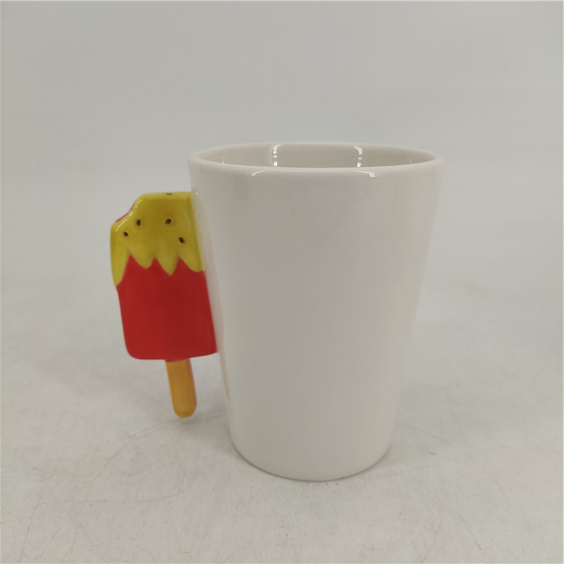 Hot sale Ceramic creative unique 3D popsicle coffee milk mum cup for  leisure