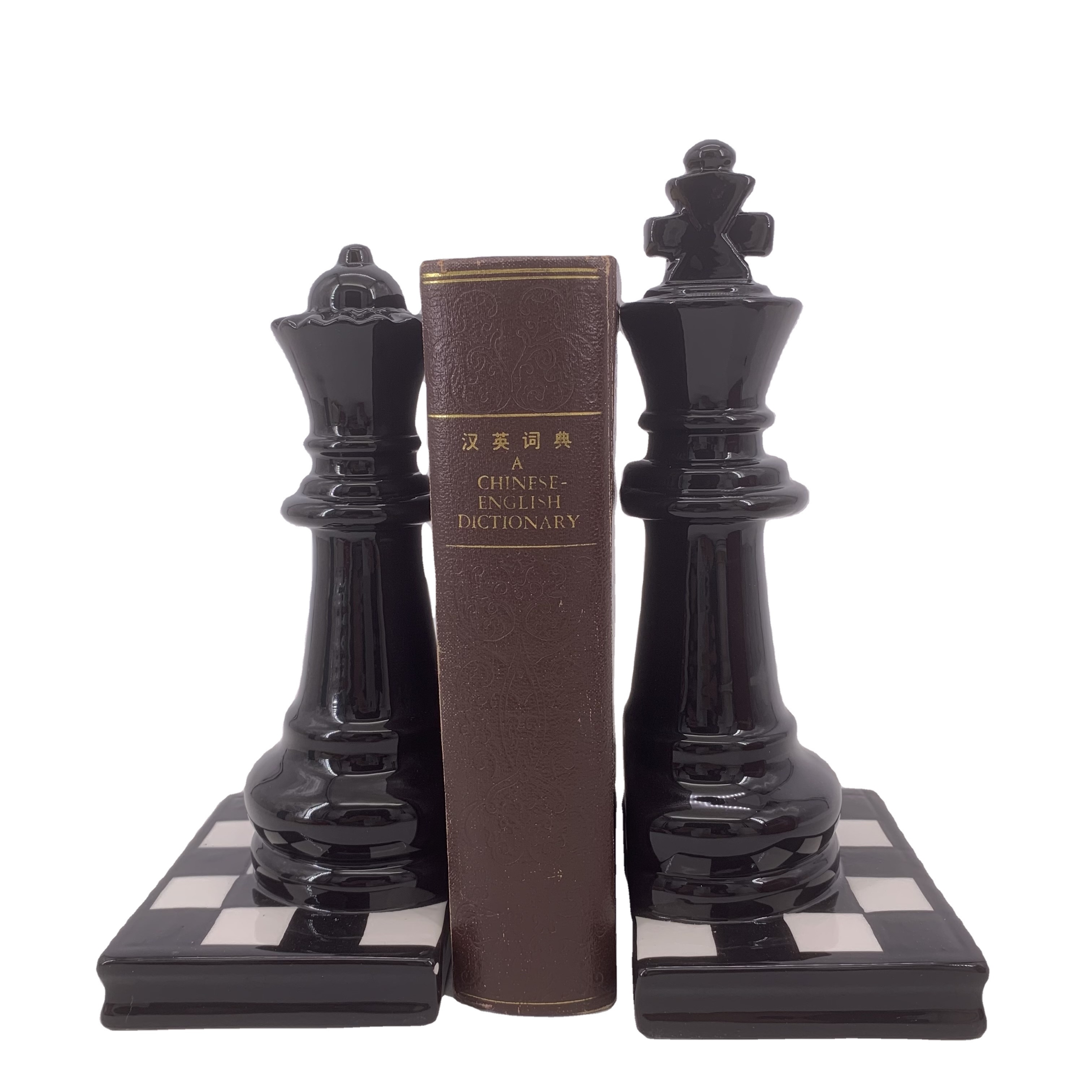 Hot sale Chess Ceramic bookends for kids bookends decorative,study room decor book stop book shelf stop library decor ceramic