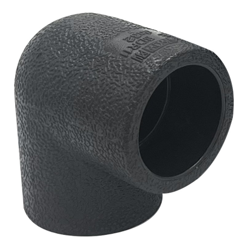 HYDY Hot Sale Water Supply Fitting HDPE Plastic Hot Melt Socket Pipe FittingsPN10 63mm 90 Degree Elbow