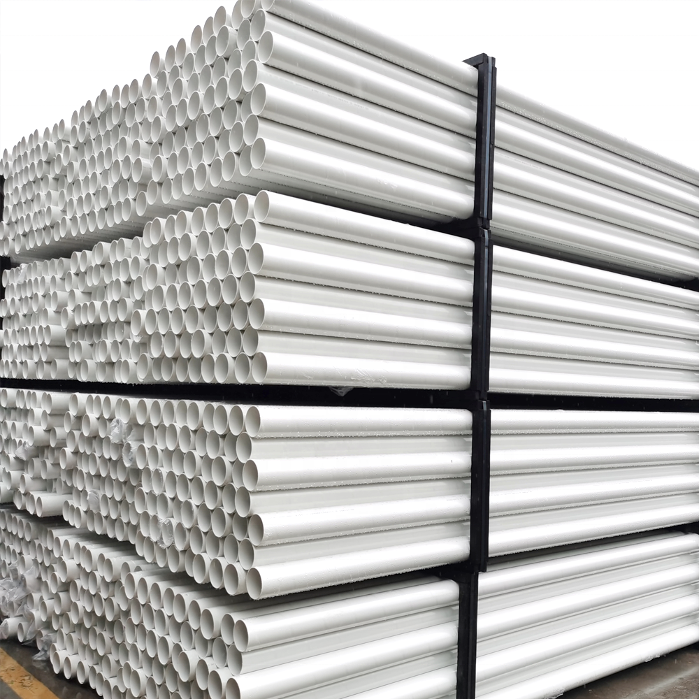 China HYDY Factory Large Diameter 20mm-630mm Color Grey White PVC-U PVC Plastic Pipe For Drainage