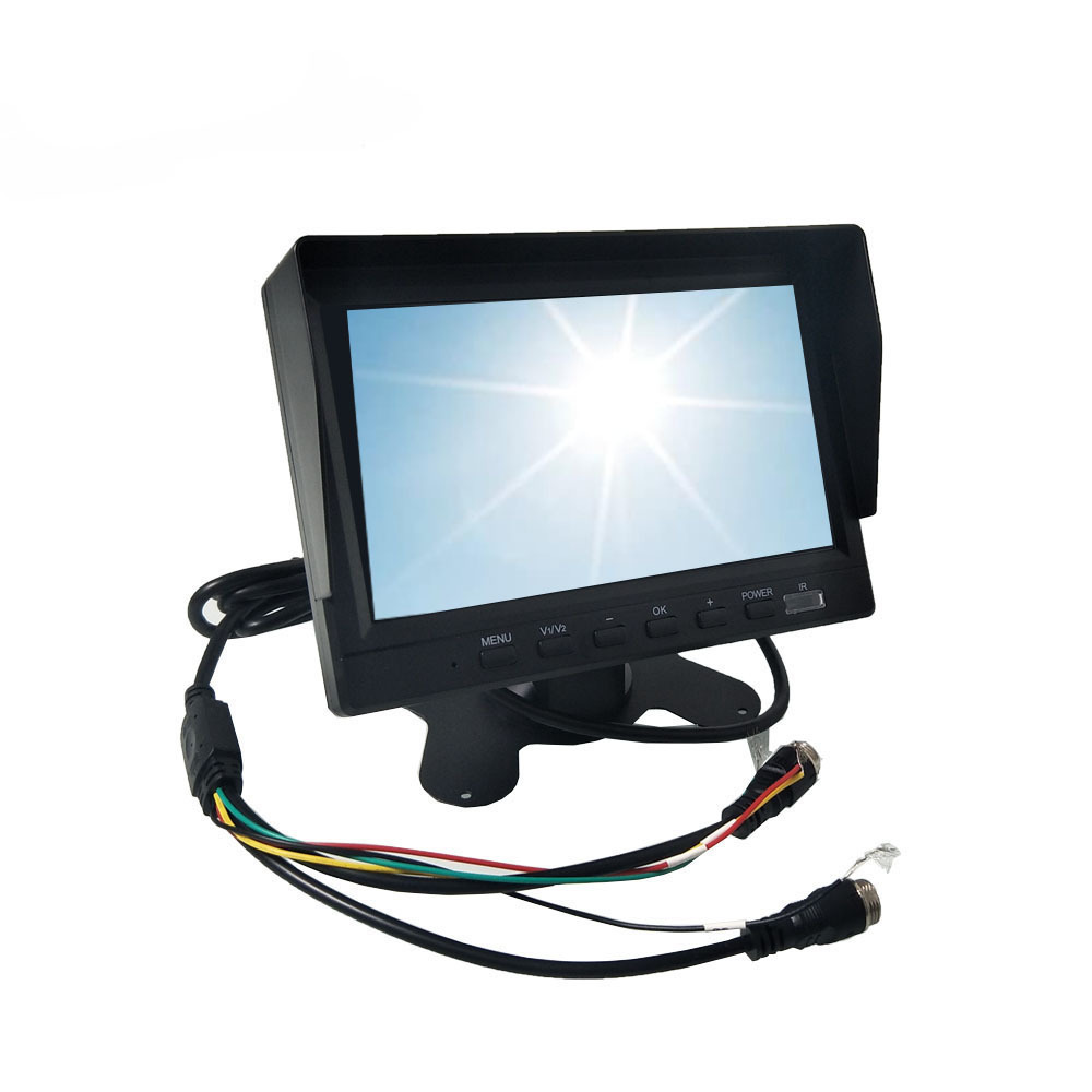 HYFMDVR  7 inch car rearview reverse car lcd monitor