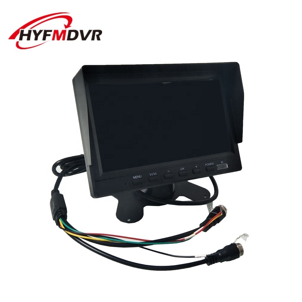 HYFMDVR  7 inch car rearview reverse car lcd monitor