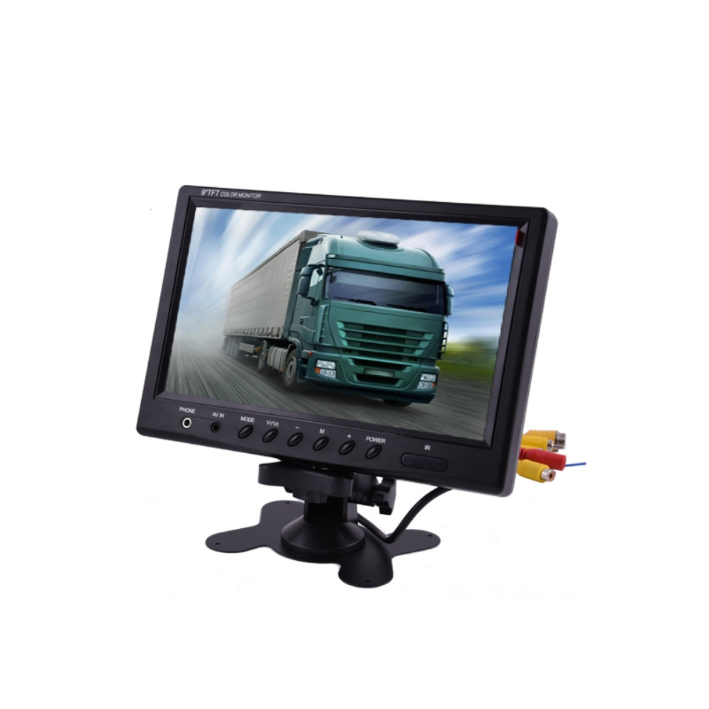 High quality truck 9 inches TFT lcd monitor supports AV BNC VGA input hdmi input car monitor