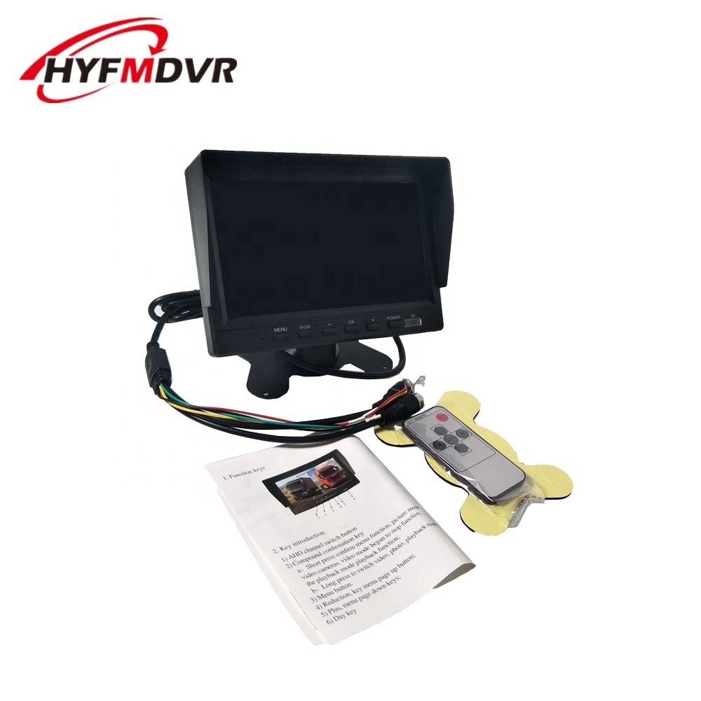 HYFMDVR  7 inch car rearview reverse car lcd monitor