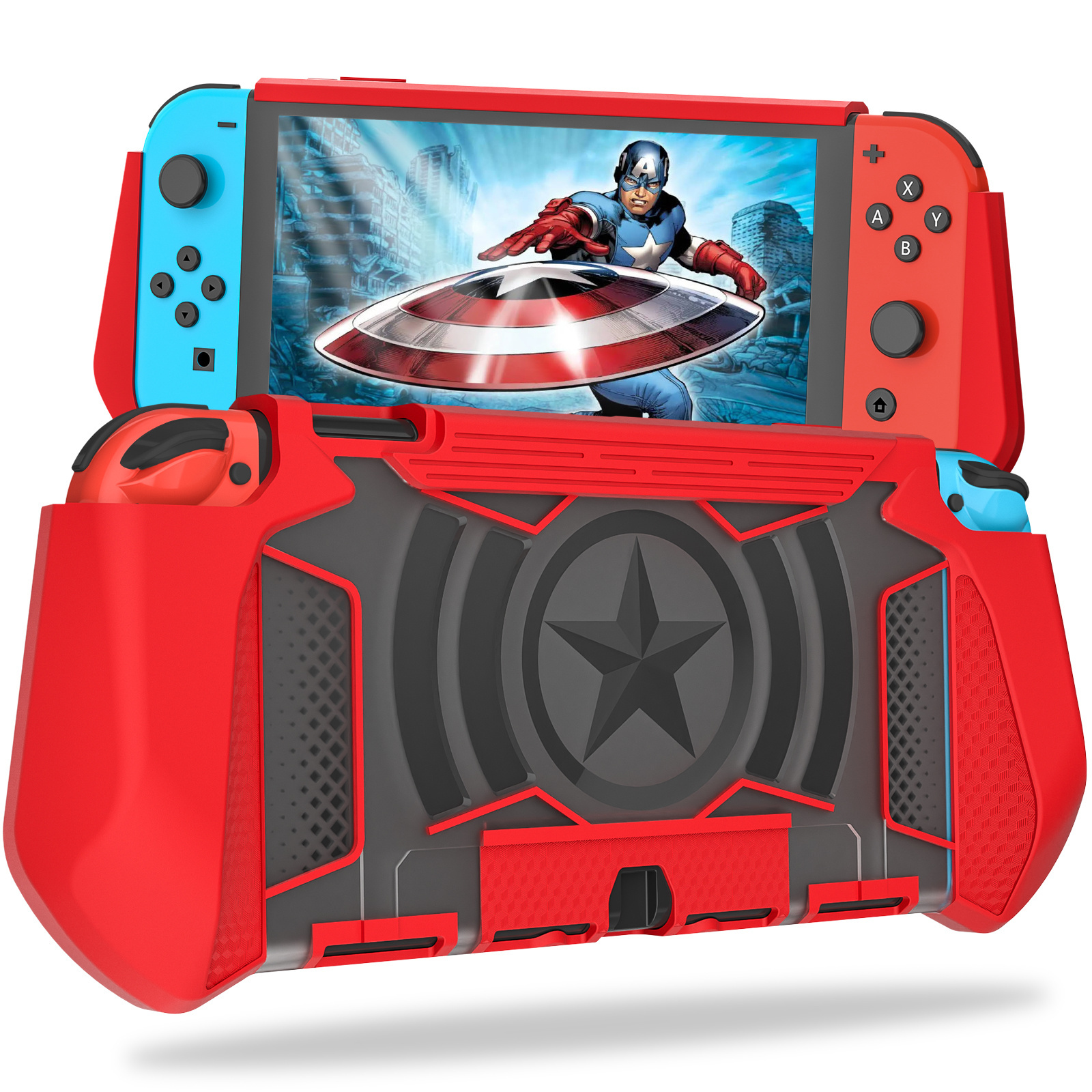 Soft TPU protective case for Switch Oled 2021full body cover,Game protective case for Nintendo Switch Oled Back Cover