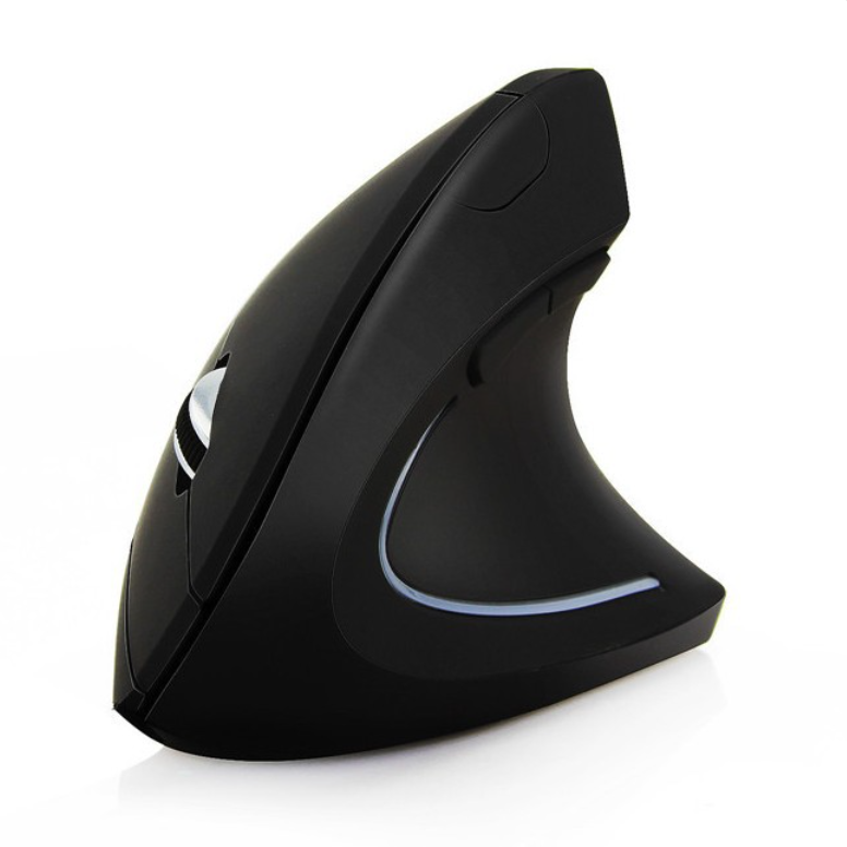 HYF 2023 Spot ergonomic rechargeable mute 2.4G wireless vertical mouse cross-border creative vertical right-handed sliding mouse