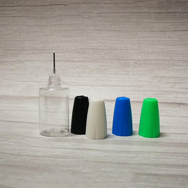 Plastic Bottles with stainless steel needle tip and childproof cap for Glue