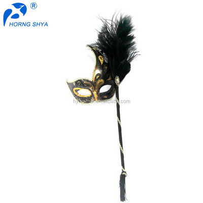 Christmas Mardi Gras Wedding Venetian Carnival Dyed Masquerade Halloween Party Feather Mask for party supply