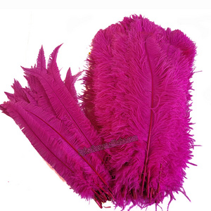 45-50cm Events Decor Dyed bulk wings femina white luxury centerpiece black long ostrich feathers for Festive Party Supplies