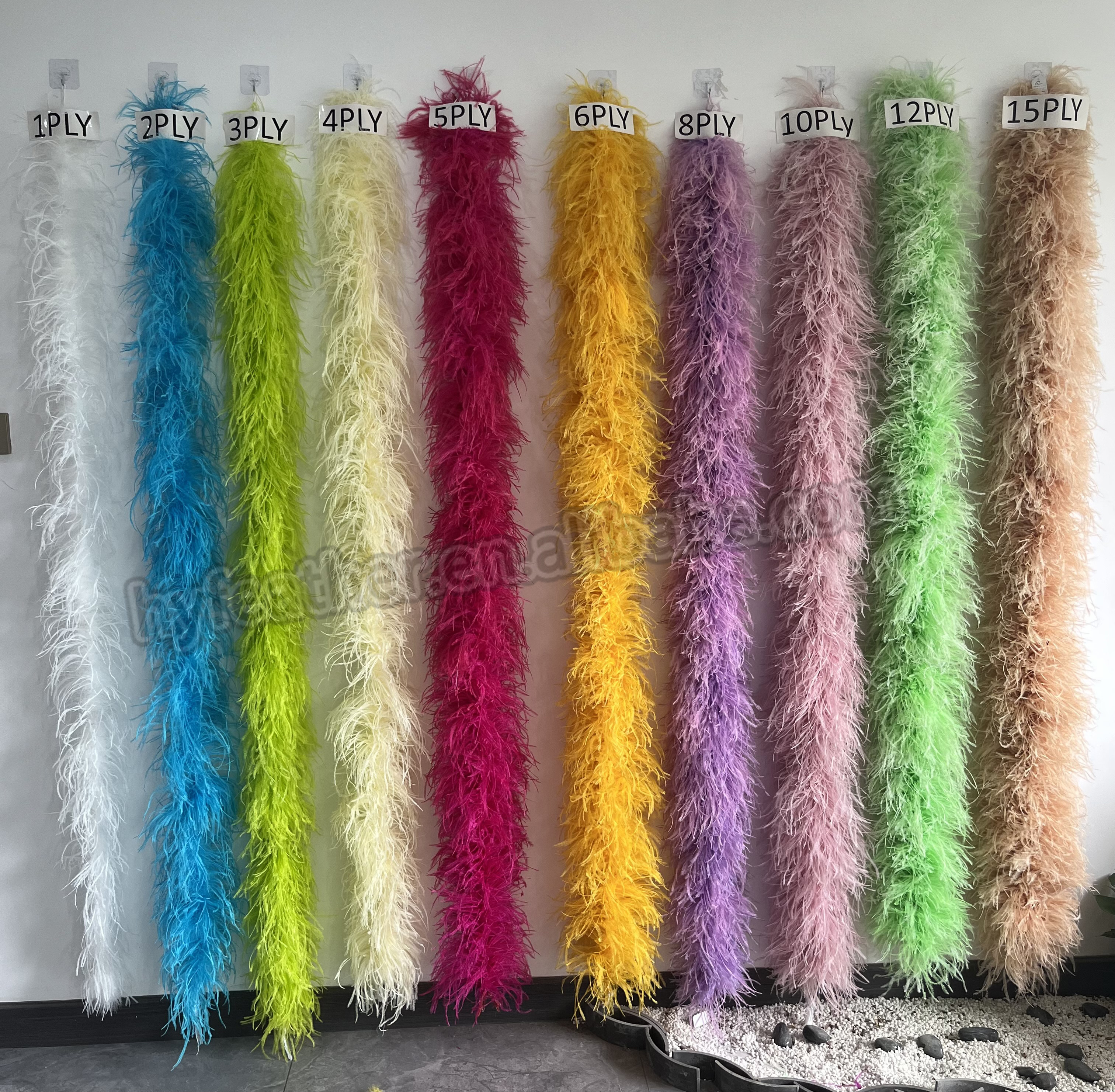 1ply Factory Direct Sales Hot Selling Trade Assurance Quality Assurance Cheap Fluffy High Quality Ostrich Feather Boa