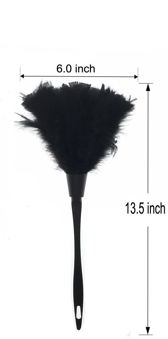 Cheap good quality handle extendable mini chinese tiny black pink white marabou feather duster cleaning gify set for car