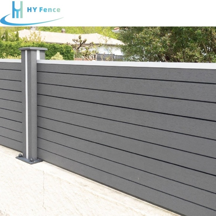 Factory direct supply aluminum shutter fence privacy aluminum fence profile slat fence