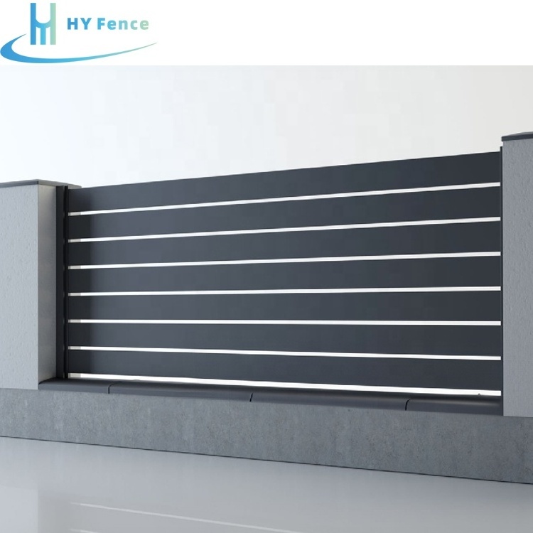 Factory direct supply aluminum shutter fence privacy aluminum fence profile slat fence