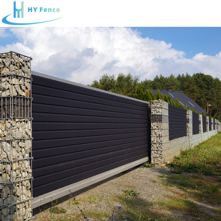 Customized Black Aluminum Art Metal Fence Panel Privacy Fence Aluminum Steel Garden Fence