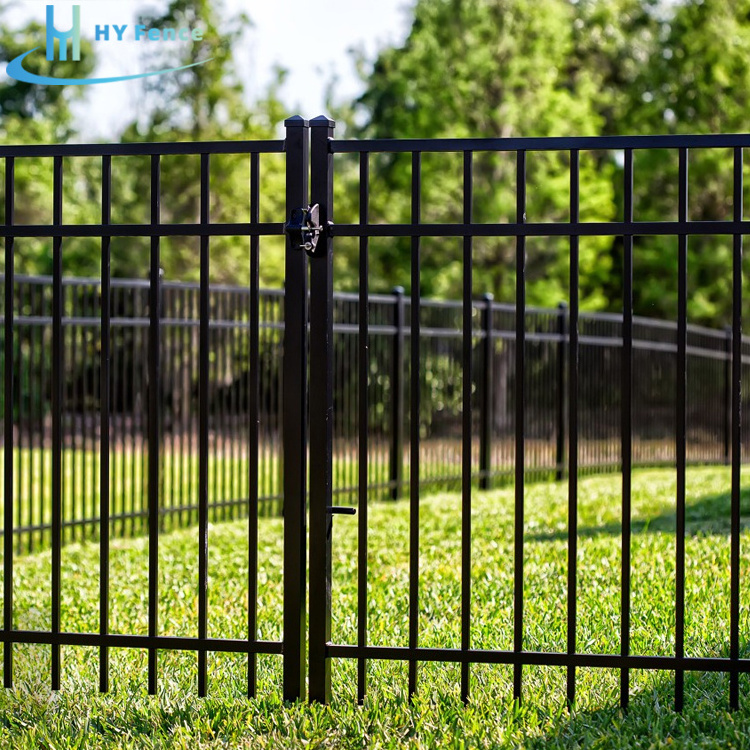 Privacy Garden Fence Aluminum Metal Picket Ornamental Steel Fence Wrought Iron Fence Panel