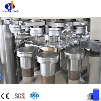 Industrial commercial automatic canning machine equipment for sale and rotary soda drink make filler and seamer line for can