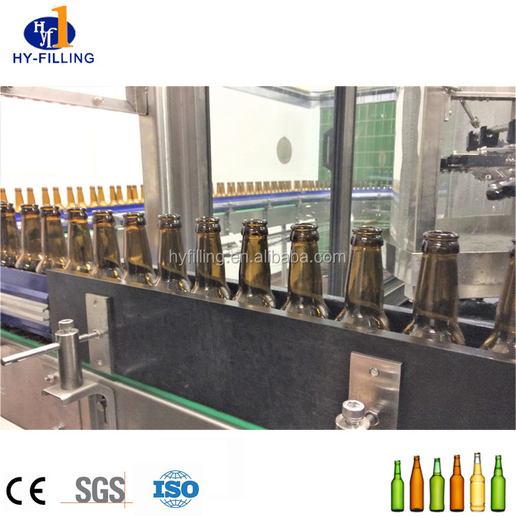 Beer glass bottle filling machine capping Manufacturer soda water making bottling Line