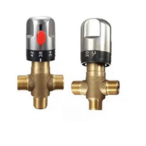 High quality 1/2"Brass Thermostatic Mixing Valve Bathroom Solar Electrical Water Heater ShowerDN15 Mixing Valve