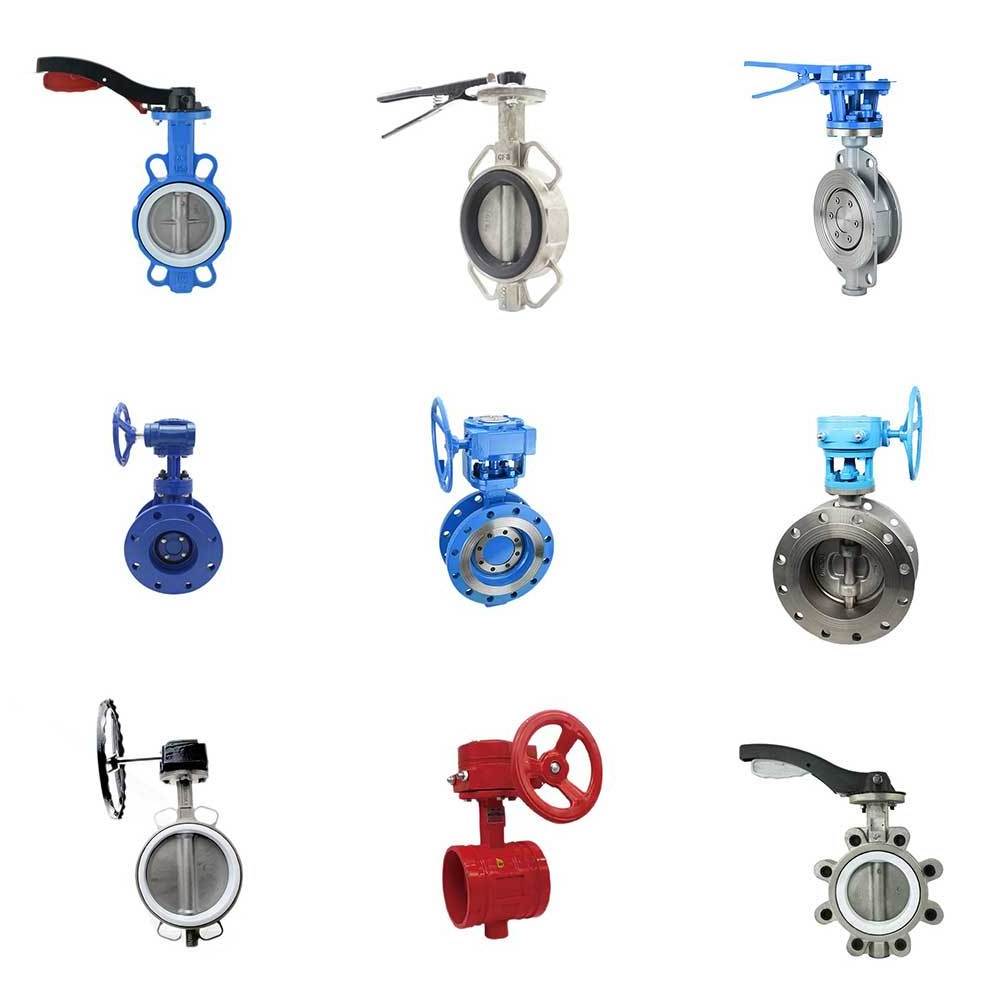 Firefighting supply and drainage system groove butterfly valve 4 inch lever handle grooved fm wafer type valve for water fi