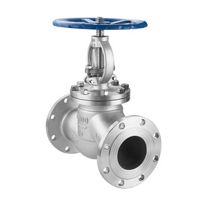 Stainless steel hand wheel PN16 flange connection end globe valve flange connection din bellow seal globe valve