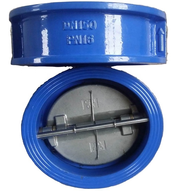 Ductile Iron Body Stainless Steel Disc Dual Plate Wafer Check Valve