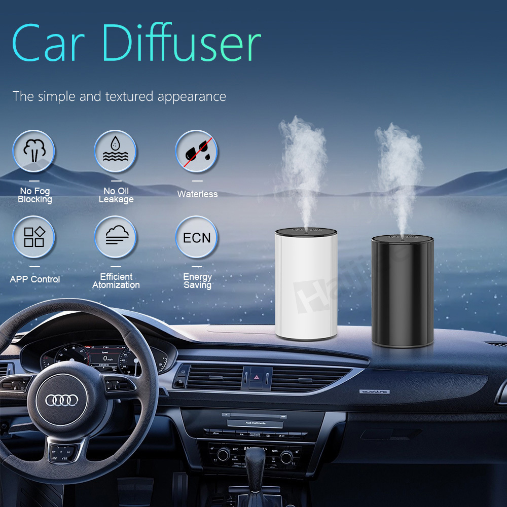 2023 New Product Luxury Nebulizer Airtech Waterless Usb Fragrance Diffuser Car Air Freshener