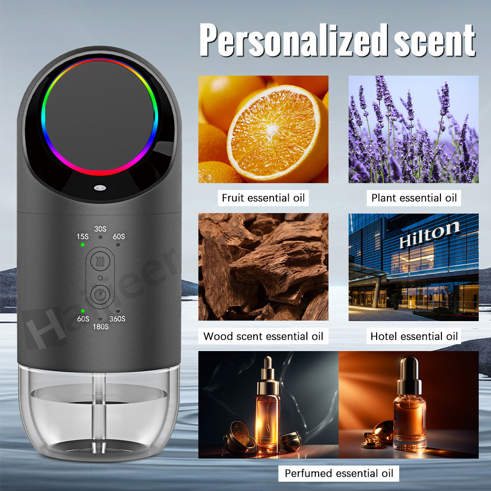 Cold Air 100ml Wall Mounted Waterless Nebulizing Aroma Essential Oil Diffuser Plug in Portable Smart Scent Air Machine Diffuser