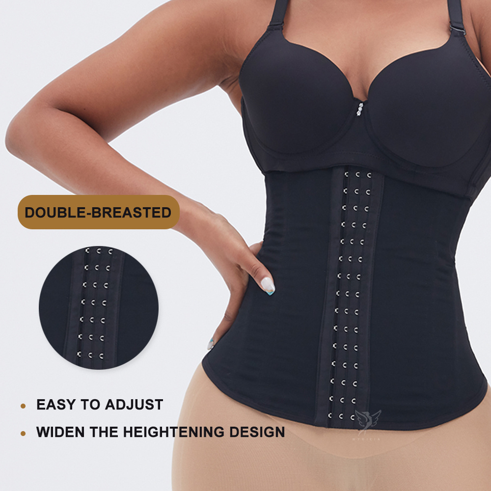 Hygieia Custom 8 Steel Boned Waist Trainer Firm Shaper Curvy Faja Colombian shaping Girdles Corset for women