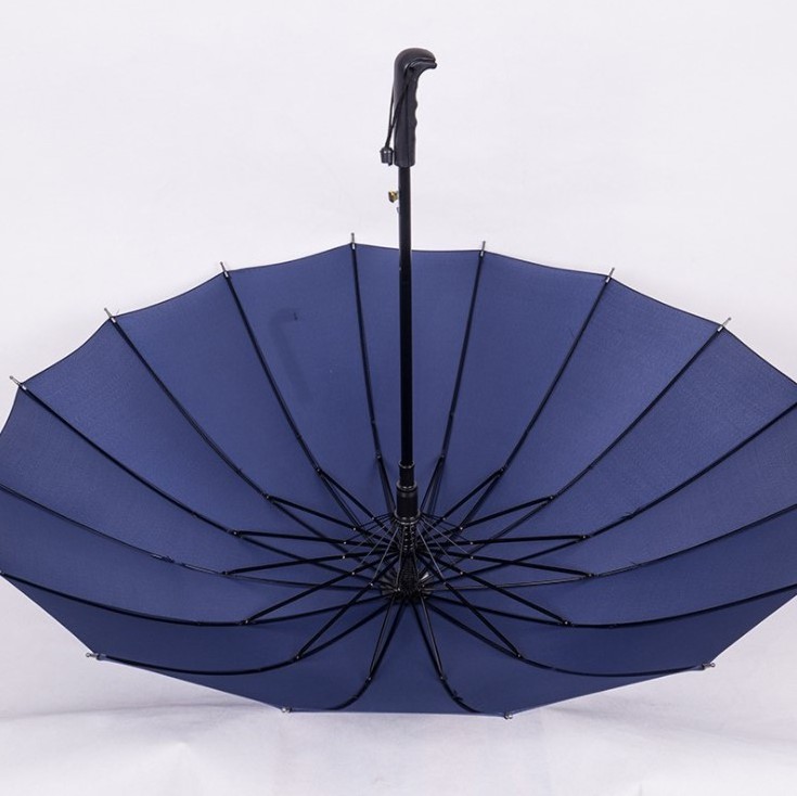 Custom new design parasol business straight umbrella fan