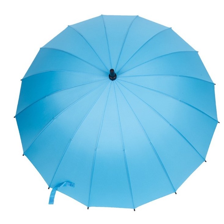 Custom new design parasol business straight umbrella fan