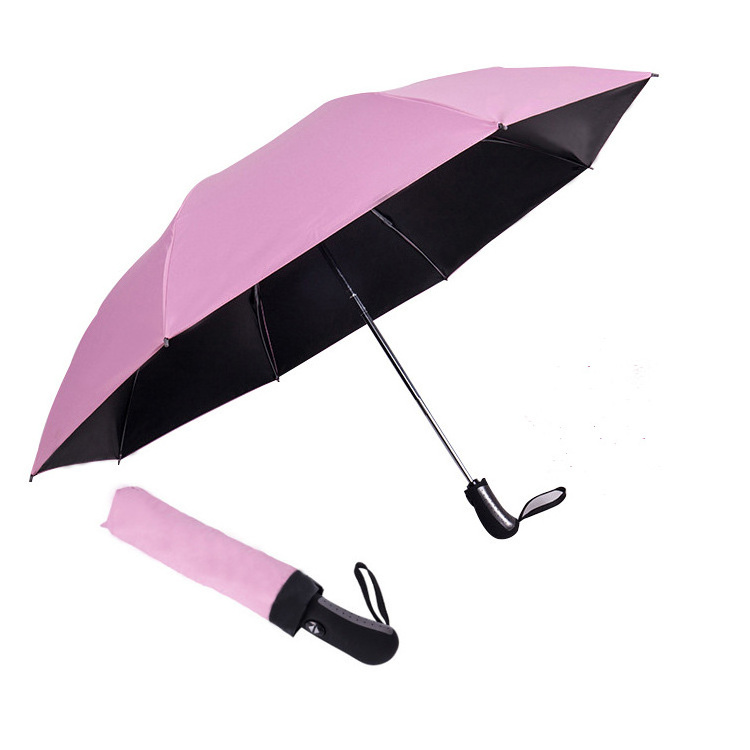 23inch 3 folding Reverse Inverted Windproof Uv Proof Rainproof Umbrella