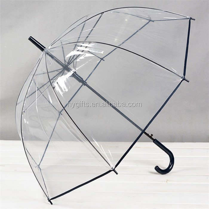 Auto Open Transparent Straight Umbrella