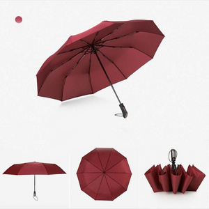 custom 23 inch *10k  red umbrellas with logo prints