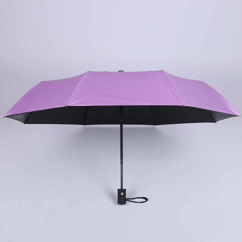 Promotional  Fully-automatic 3 folding automatic umbrella