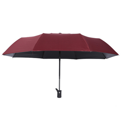 Promotional  Fully-automatic 3 folding automatic umbrella