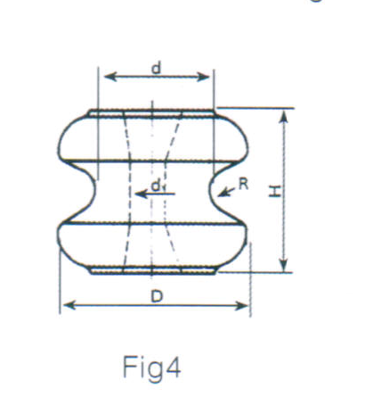 Ansi Class 1617 Series Professional Outdoor Power Line Porcelain Ceramic Shackle Insulator