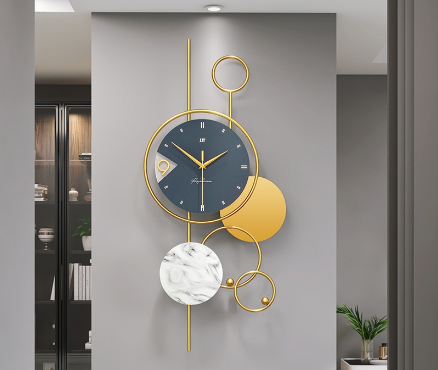 Luxury Living Room Pendulum Wall Wholesale Clock with Single Face Decorative Modern Clock Wall for Home Decoration