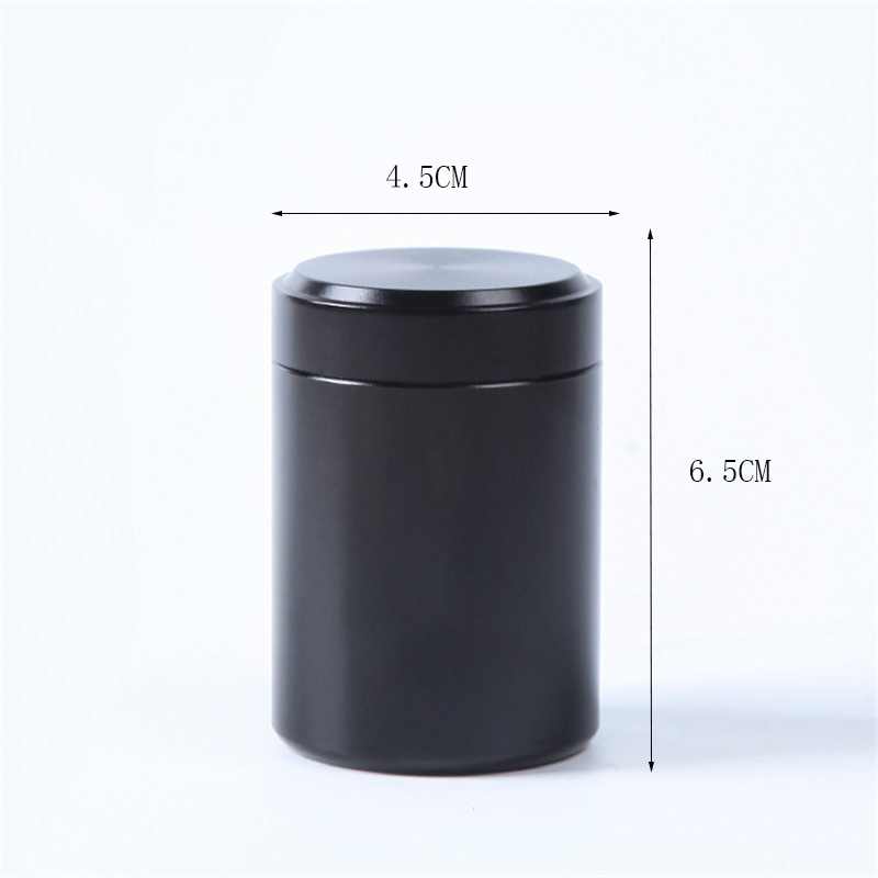 70ML 140ML Solid Color Airtight Smell Proof Container Aluminum Stash Metal Sealed Can Tea Jar Storage Boxes