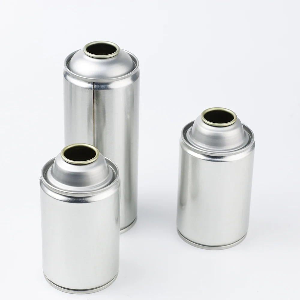 China Manufacturer Empty Refillable Aerosol Cans With Plastic Caps for Tinplate Aerosol Foam Cleaning Spray Cans