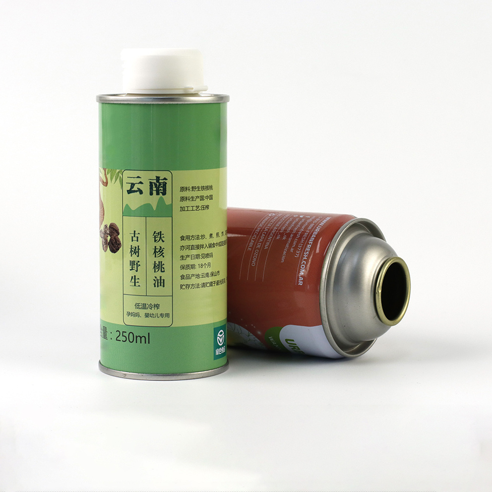 China Manufacturer Empty Refillable Aerosol Cans With Plastic Caps for Tinplate Aerosol Foam Cleaning Spray Cans