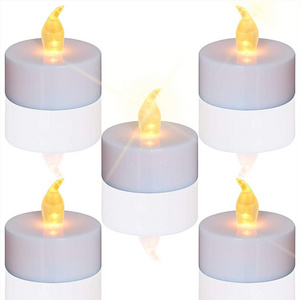 Battery Operated 12 24 Pack Flickering Flameless LED Electric Tea Candles Lights For Festival Party Home Decoration